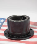 Heavy Duty Solid Steel Clock Spring Housing Assembly For Milling Machines on American flag background.