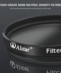 Close-up of ND96 filter from Two Inch Moon Filter Kit For Telescopes With ND96 0.9 0.6 0.3 Neutral Density Filters.
