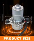 Brake Booster Vacuum Pump For Cadillac Chevy Buick Volvo showing dimensions 14cm height, 12.4cm width, heavy duty construction.