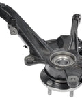 Heavy Duty Front Right Wheel Bearing And Hub Assembly Built Tough With Loaded Knuckle, side view showing design for Ford Lincoln Mercury