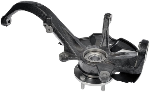Heavy Duty Front Right Wheel Bearing And Hub Assembly Built Tough With Loaded Knuckle, side view showing design for Ford Lincoln Mercury