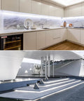 Indoor and outdoor spaces lit with Outdoor Waterproof COB LED Strip Lights 65.6 Ft 6000K Cool White 288 LEDs Per Meter