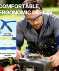 Kickass Anti Fog Safety Glasses Featuring Scratch Proof Optical Shielding Durable Polycarbonate Lenses And Ansi Z87 Impact Resistance for ergonomic use.