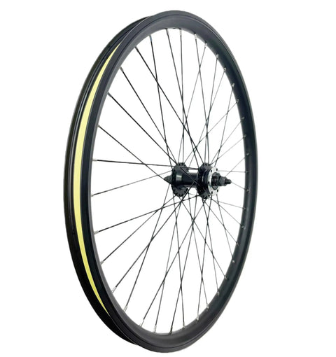 EBike Front Wheel 26 Inch 36H Double Wall Aluminum Rim 100mm Bolt On Hub 13G Spokes Disc Brake Compatible Fits 26 By 1.95 To 2.125 Inch Tires
