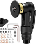 Mini Pneumatic Chamfer Tool With 22 Blade Cutter Head, 30000 RPM Beveler For Metal And Wood, accessories displayed