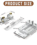 Heavy Duty Chisel Sharpening Jig Kit With Adjustable Angle Fixture And Gauge All Metal Honing Guide displaying product dimensions