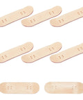 8 Pack Mini Fingerboard Set Maple Wood With Plastic Case Tiny Skateboards For Desk Tricks And Fun Kids Friendly Gift Or Party Favor 3.94 Inch Long By 1.18 Inch Wide