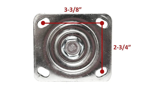 Heavy Duty No Sweat Rubber Casters Eight Inch Industrial Cart Wheels Dual Swivel And Rigid Fixed Pack With Hassle Free Grease Fittings For Effortless Load Towing