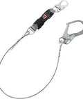 Welding Shock Absorbing Lanyard 6 Ft Fixed Length Single Leg With 36CL Large Snap Hooks Steel Cable Built Tough Energy Absorbing