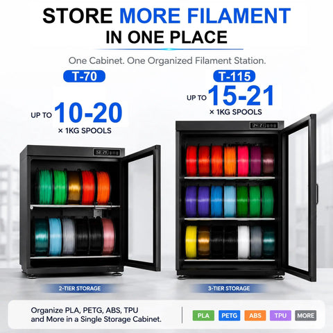 Heavy Duty Moisture Guard Cabinet For 3D Printer Filament Dryer With Digital Display And Adjustable Humidity Settings Keep Your Spools Fresh And Ready To Go For Smooth Printing With No Sweat And Pro Durability