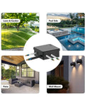 Ip65 Waterproof Project Box With Screwless Cover, Outdoor Electrical Enclosure Pack Of Two, Heavy Duty Plastic Housing Black, 3.5 X 3.5 Inches in outdoor settings for wiring.