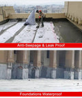 Professional Grade Waterproof Sheet For Floor Underlayment And Foundation Sealing House Flip Easy Cut Flexible Liner on rooftop drain sealing.