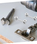 20 Sets Cam Fittings Kit For Furniture Connectors With Dowels And Fasteners For Cabinet Assembly including drill bit and hardware