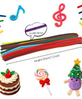 200 Colorful Pipe Cleaners Set For Arts And Crafts, Chenille Stems DIY Projects, Kids And Adults Craft Kit, Holiday Decor And Home Decor, School Supplies, Dope Gift For Makers; 30cm x 8mm