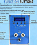 Pro Heavy Duty High Frequency Induction Heater And Metal Smelting Furnace 6000W digital control panel with function buttons and display.