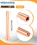 Pro Grade Tig Welding Consumables Kit With Gas Lens Collet Bodies And Copper Collet Tips For WP 17 18 26 Series Torches 10N25