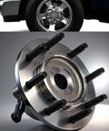 Front Wheel Bearing And Hub Assembly For Ram 1500 2006 2007 2008 And Ram 2500 3500 8 Lug With ABS Replacement shown uninstalled
