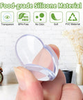 Thickened Corner Guards For Baby Proofing Tables, 12 Pack Soft PVC Edge Protectors To Cover Sharp Furniture, held in hand