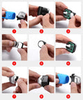 Electric Bike Bell With 90dB Alert And 3 Sound Modes Waterproof Black Finish Easy To Install For Daily Commutes Durable Bicycle Horn For E Bikes Loud Yet Clear Warning For Safer Rides, black silicone cover