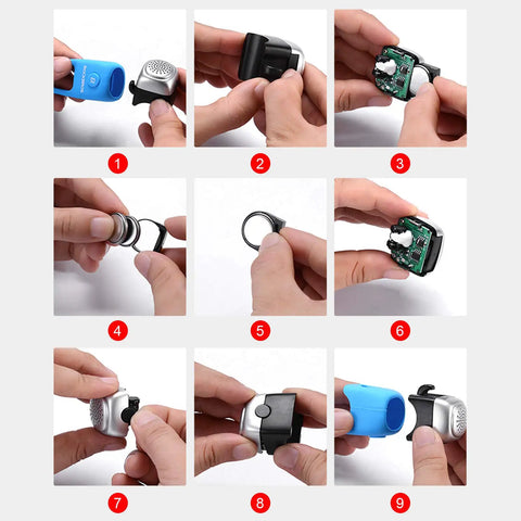 Electric Bike Bell With 90dB Alert And 3 Sound Modes Waterproof Black Finish Easy To Install For Daily Commutes Durable Bicycle Horn For E Bikes Loud Yet Clear Warning For Safer Rides, black silicone cover