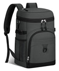 22L Waterproof Insulated Cooler Backpack For Beach, Hiking, Camping And Travel, Leakproof Soft Pack With Ice Retention, Gray
