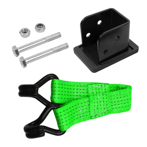 Lift Jack Mate Wheel Lifter For Offroad 4X4 Vehicles 5000 Lb Capacity with green tire hook attachment and hardware.