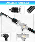 EZGO Golf Cart Steering Gear Box Assembly And Steering Rack For TXT And MPT 2001 Up Gas And Electric Carts With Ball Joint And Latch Replacement Kit Bundle Heavy Duty