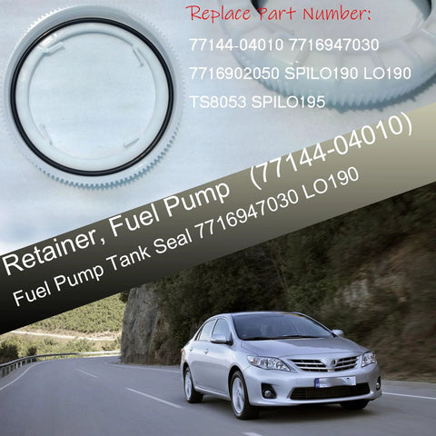 Fuel Pump Lock Ring Retainer With Tank Seal Kit Compatible With Toyota Corolla Land Cruiser Matrix Tacoma Replaces 77144-04010