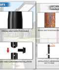 Comparison of 16 Foot Tall Solar Street Light Pole With Adjustable Modular Sections and conventional pole, highlighting durability and ease of installation.