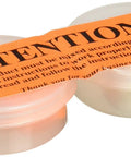 Custom Molded Earplugs Do It Yourself Kit in orange molds with instruction label, ideal for noise protection.