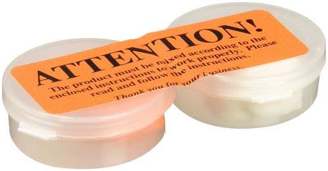 Custom Molded Earplugs Do It Yourself Kit in orange molds with instruction label, ideal for noise protection.