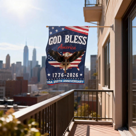 USA 250th Anniversary Garden Flag Yard Sign Double Sided Waterproof 12x18 Inch Outdoor Patriotic Banner With Full Color Printing