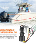 Boat Ignition Switch Replacement For Outboard Motor Control Box With 2 Keys, 3 Position, 6 Wire Connectors