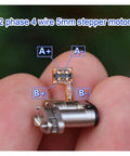 Close-up of One Piece Pro Grade Precision Stepper Motor Starter With Planetary Gearbox 2-Phase 4-Wire Drive Metal Gearbox
