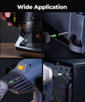 Kickass Triangle Screwdriver Bit Set Built Tough For Impact Drivers And Heavy Workshop Tasks in use with various tools.
