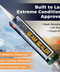 All Surface Seam Sealer Heavy Duty High Strength Waterproof Adhesive For Auto, Truck, Marine, RV Roofs - Quick Paintable Sealant