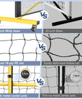 Comparison of All In One Pickleball Net Set On Wheels For Driveway Or Backyard With 22 Foot Regular Size features and components