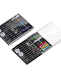 Two Boxes Pre Threaded Hand Sewing Needles Kit With Colorful Threads For Quick Fixes Includes Four Buttons And Four Safety Pins 20 Pieces