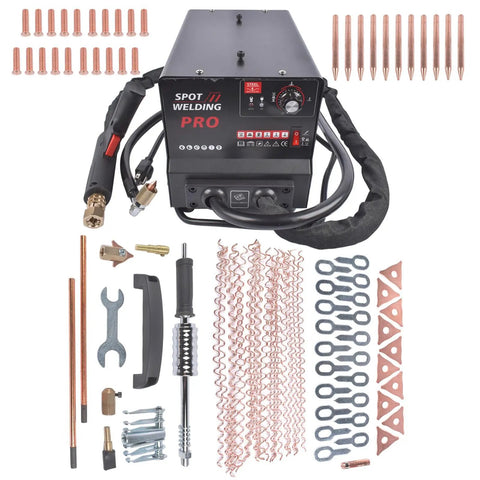 Pro Grade Dent Repair Kit With Stud Welder Puller Heavy Duty 110V 3500W Spot Welder Auto Body Tool For Car Dent Removal