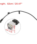 Two X AUTOHAUX front brake pad wear sensors for Lexus LS460 (2002-2019), 52 cm cables with 3-pin connectors.