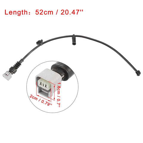 Two X AUTOHAUX front brake pad wear sensors for Lexus LS460 (2002-2019), 52 cm cables with 3-pin connectors.
