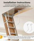 55-2 Attic Ladder Hinge Arms With Springs For Ladders Made After 2010 Fits Mk5 WU2210 W2208 W2210 installation view