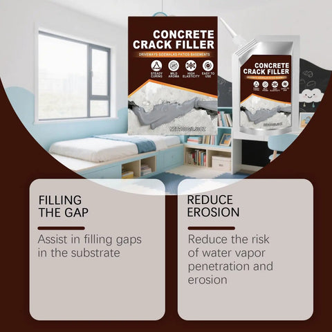 DIY Ready Concrete Crack Repair Sealant Kit For Driveways Patios And Walkways High Elasticity Waterproof Caulk packaging