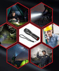 Rechargeable Tactical Flashlight LFX1000 Kit With USB Charger And Battery Included Ultra Bright LED Zoomable Beam Five Modes