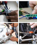 Pro Grade All In One Soldering Iron Kit With Digital LED Display 110V 80W used on circuit boards for precise electronic work