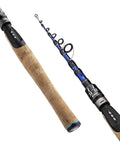 Portable Telescopic Casting And Spinning Fishing Rods Go-To Travel Companion 24T Carbon Blanks With Solid Carbon Tip Cork Handle