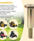 Shoulder Bolt 7/16-14 For Lawn Mowers And Lawn Tractors Replacement Part 738-3102 938-3102 Durable Steel Fastener Compatibility Chart