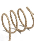 Heavy Duty 100 Feet 5mm Jute Twine Rope For DIY Arts Crafts And Gardening, Natural Hemp Fiber showing rope in coiled loops.