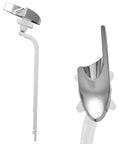 Chrome Polished Toilet Flush Handle Replacement For Side Mount Toilet Tank Lever Easy Install Upgrade Your Bathroom With A Sleek Modern Look