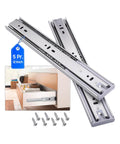 Soft Close Stainless Steel Drawer Slides 12 Inch Full Extension 100LB 5 Pairs Side Mount Ball Bearing Rails For Dresser